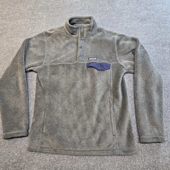Patagonia Other - Patagonia Snap-T Fleece Jacket Mens Medium Gray Polartec Thermal Pro Pullover